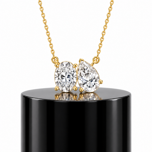 Toi et Moi Diamond Pendant