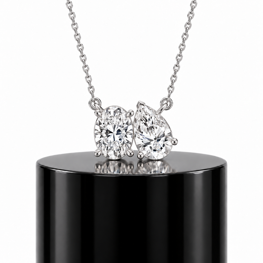 Toi et Moi Diamond Pendant