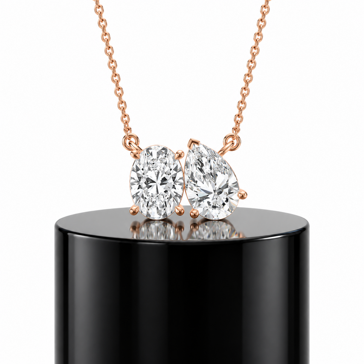Toi et Moi Diamond Pendant