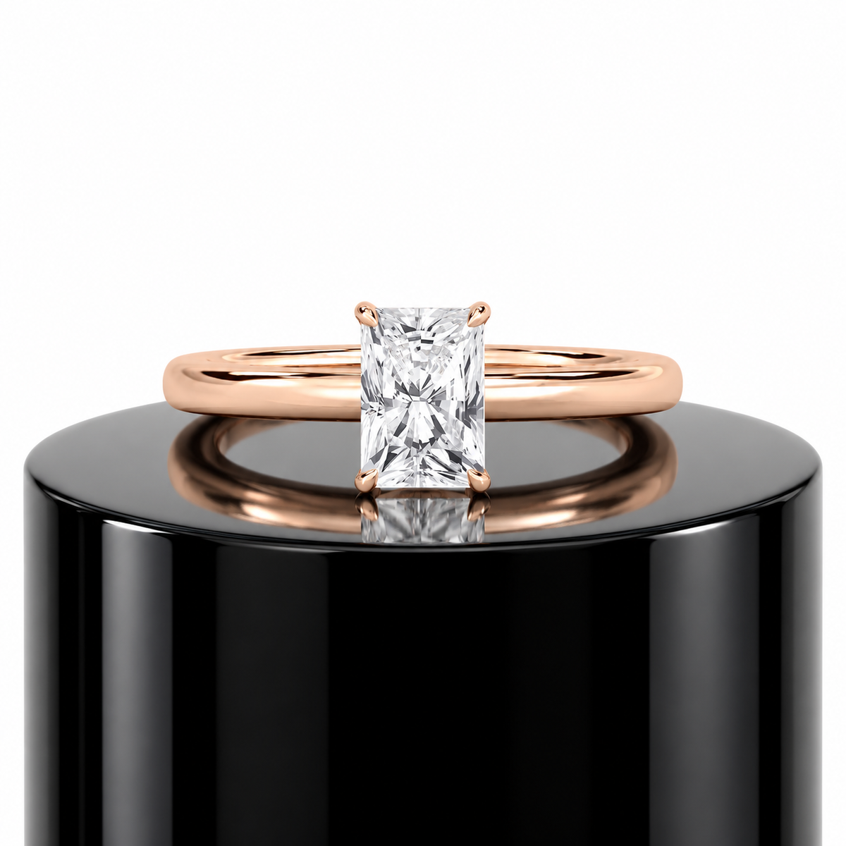 Radiant Hidden Halo Ring