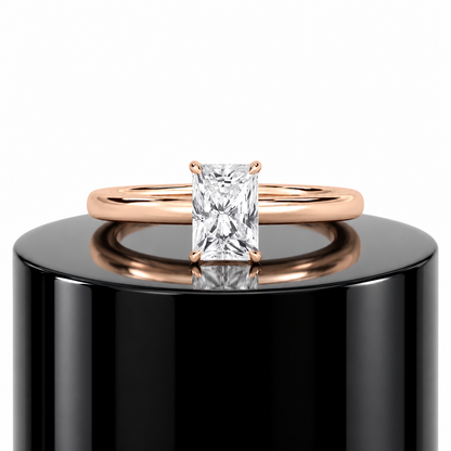 Radiant Hidden Halo Ring