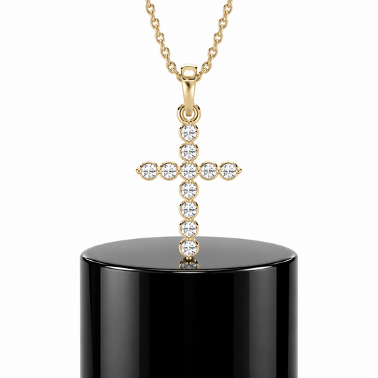Kids Diamond Cross Pendant