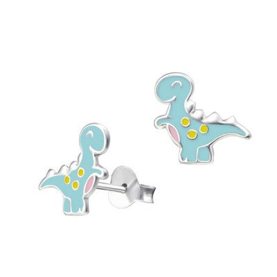 Blue Dino Studs