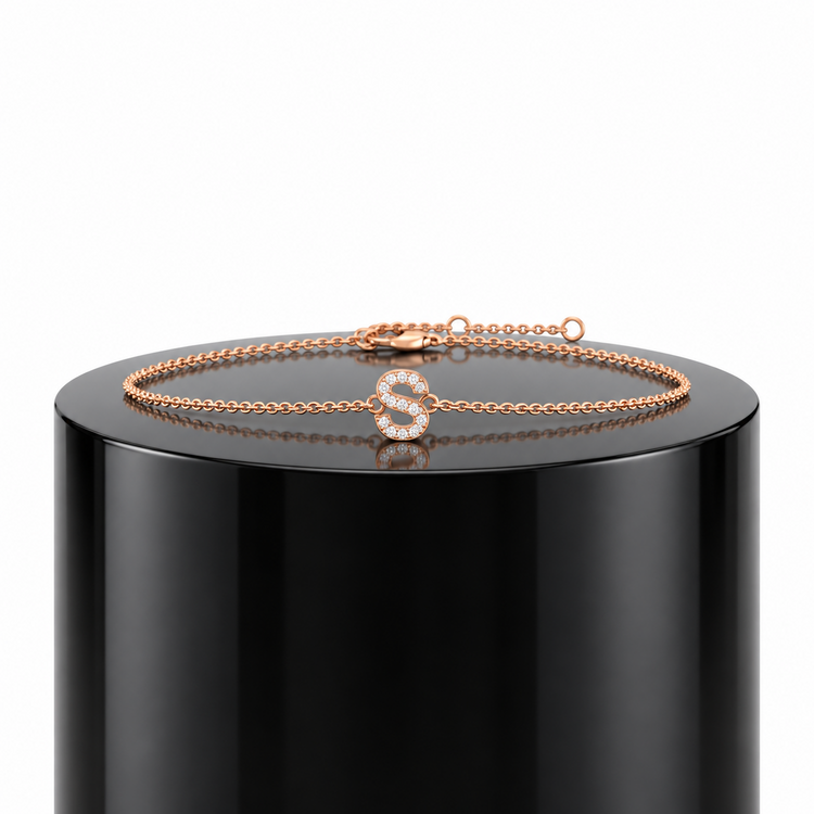 Diamond Initial Bracelet