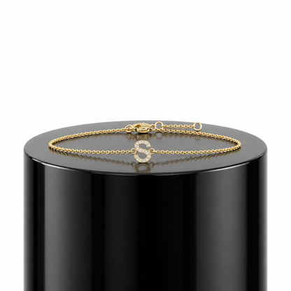 Diamond Initial Bracelet