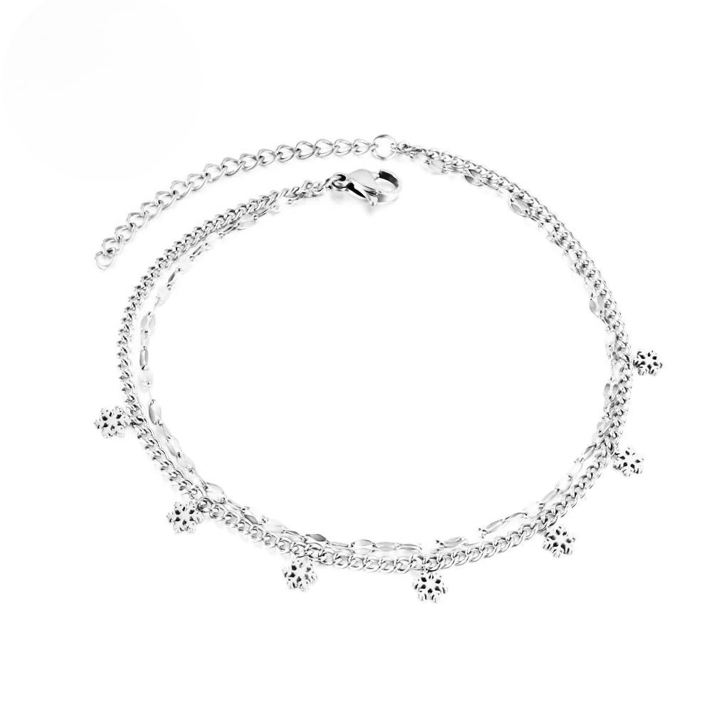 Snowflake Anklet