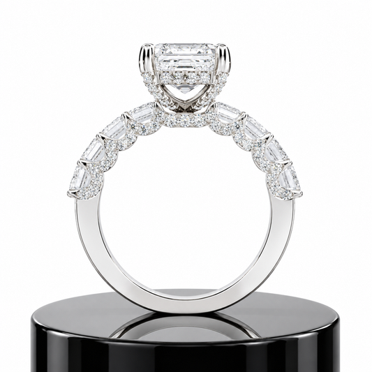 Asscher Luxury Diamond Ring