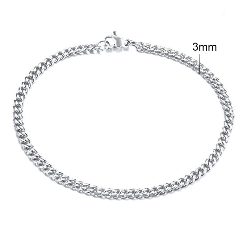 Cuban Link Bracelet 3mm - 7mm