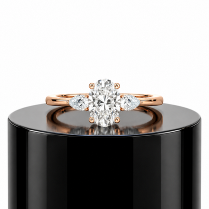 Oval Trilogy Diamond Ring