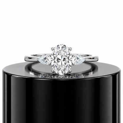 Oval Trilogy Diamond Ring
