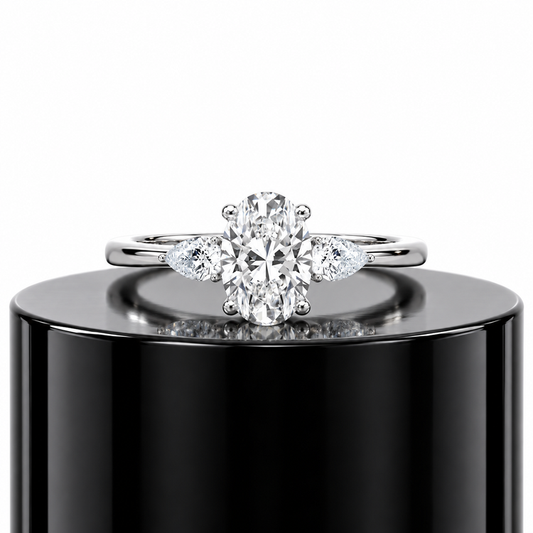 Oval Trilogy Diamond Ring