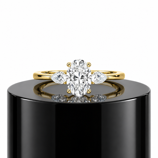 Oval Trilogy Diamond Ring