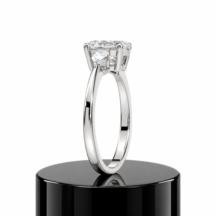 Oval Trilogy Diamond Ring