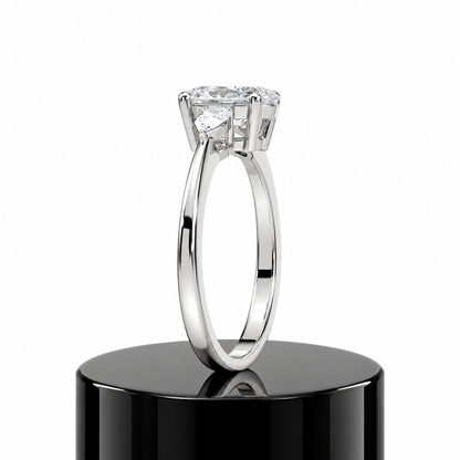 Oval Trilogy Diamond Ring