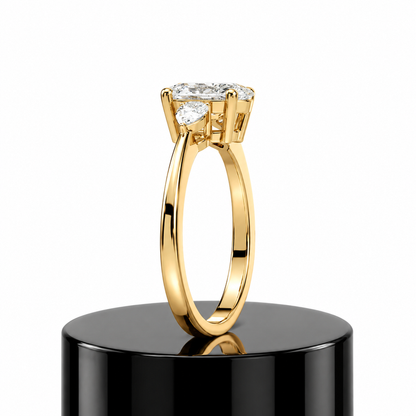 Oval Trilogy Diamond Ring