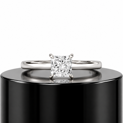 Princess Hidden Halo Ring