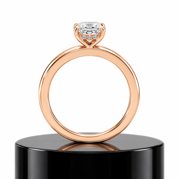 Princess Hidden Halo Ring