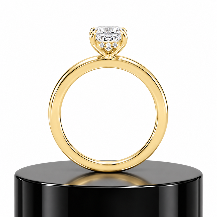 Princess Hidden Halo Ring