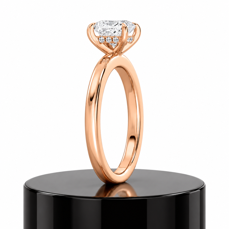 Princess Hidden Halo Ring