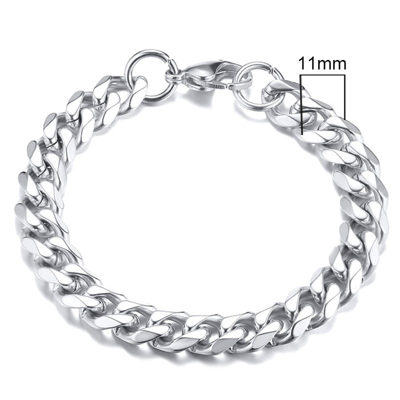 Cuban Link Bracelet 3mm - 7mm