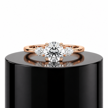 Round Trilogy Diamond Ring