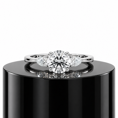 Round Trilogy Diamond Ring