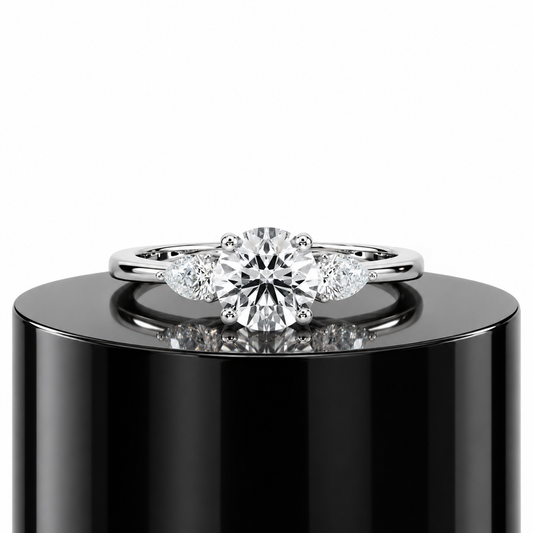 Round Trilogy Diamond Ring