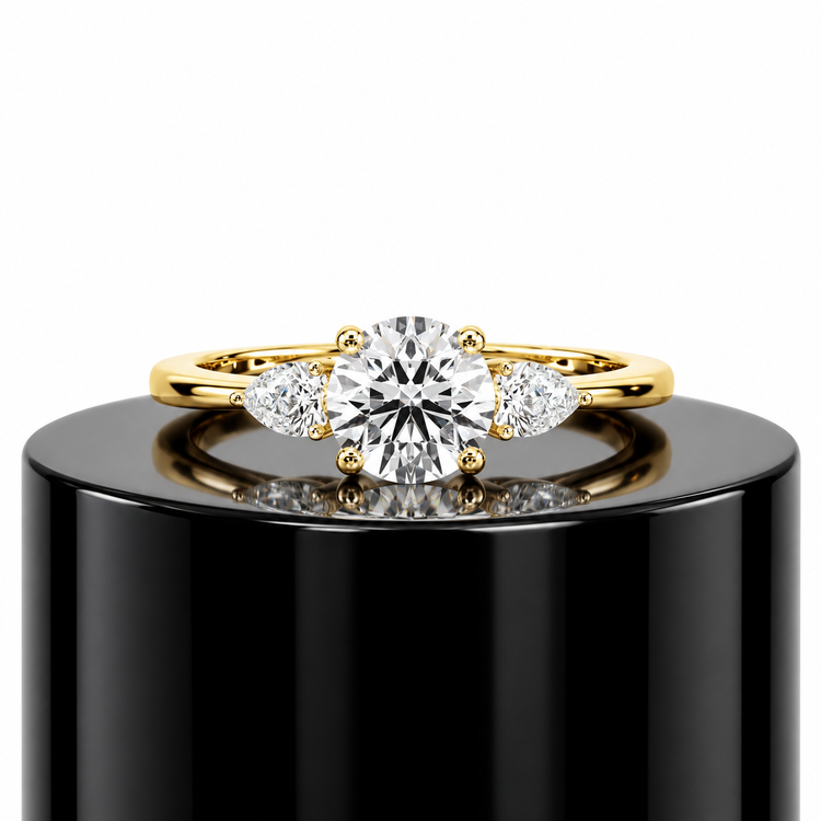 Round Trilogy Diamond Ring