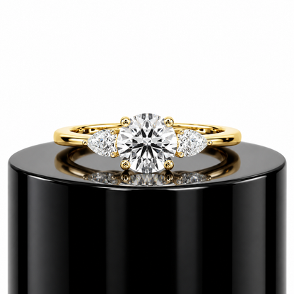 Round Trilogy Diamond Ring