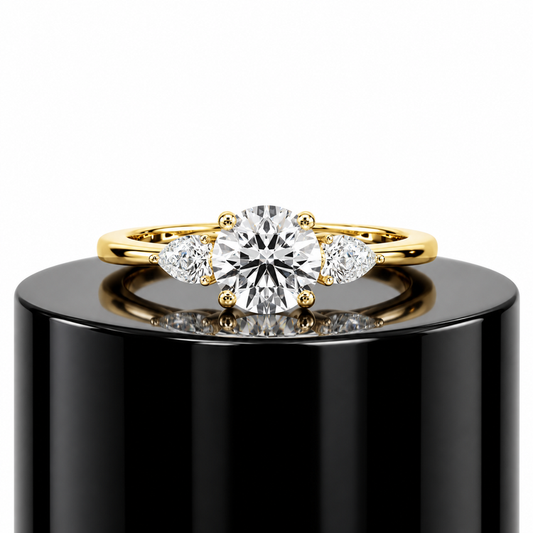 Round Trilogy Diamond Ring
