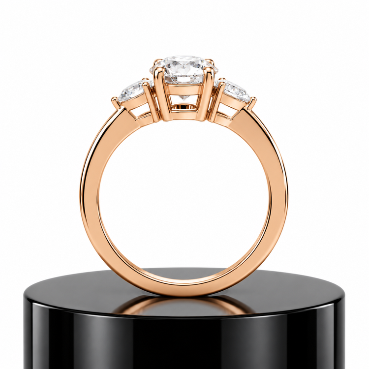 Round Trilogy Diamond Ring