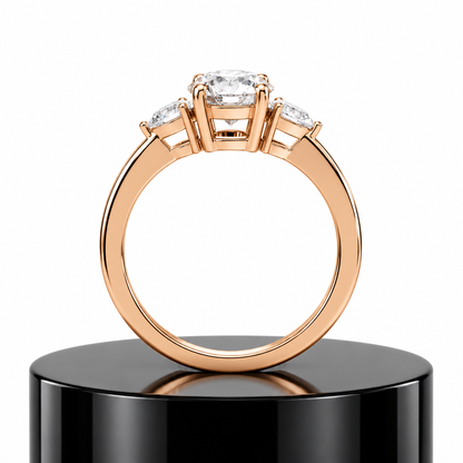 Round Trilogy Diamond Ring