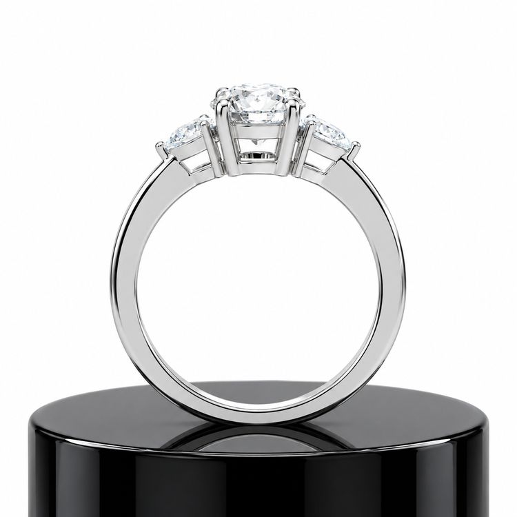 Round Trilogy Diamond Ring