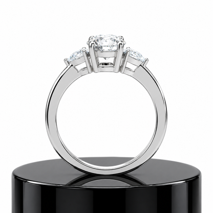 Round Trilogy Diamond Ring