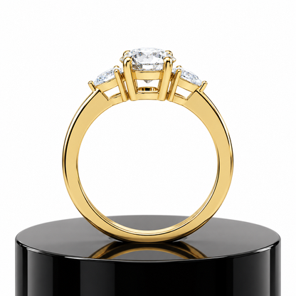 Round Trilogy Diamond Ring
