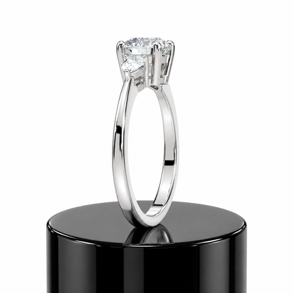 Round Trilogy Diamond Ring