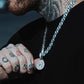 8mm Blue Diamond Cuban Chain
